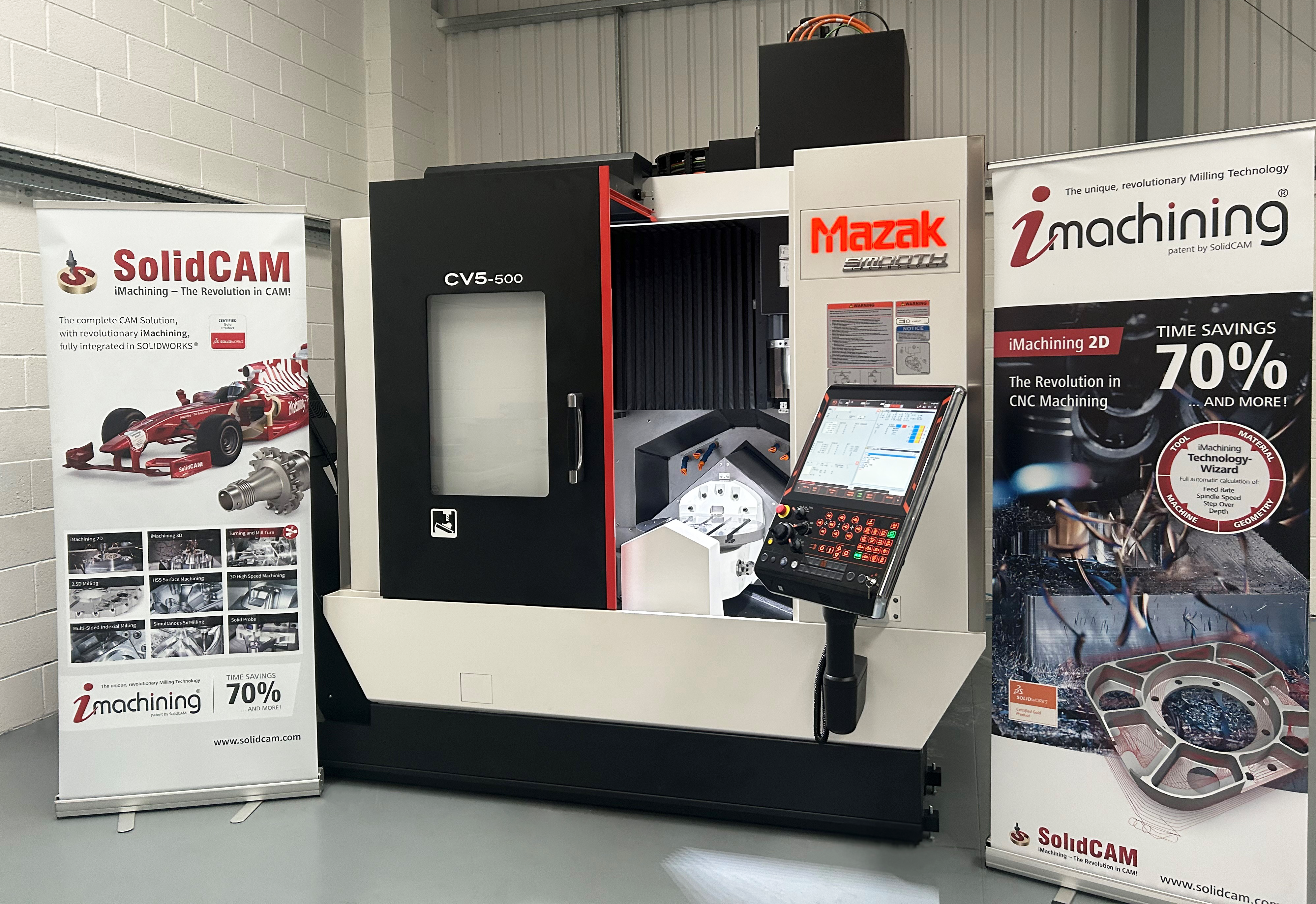 New Mazak CV5-500 Arrives at SolidCAM UK Technology Centre